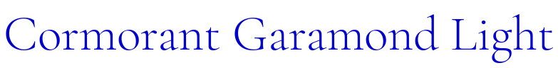 Cormorant Garamond Light шрифт